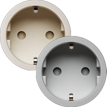 Rond 2.0 Socket F - trimless - cream/grey