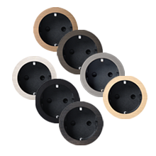 Rond 2.0 Socket F - small trim - black cup