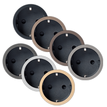 Rond 2.0 Socket F - trimless - black cup
