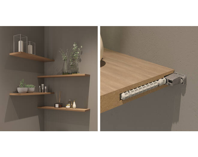 Staafplankdrager Triade PRO voor plank maximaal 300mm diep
