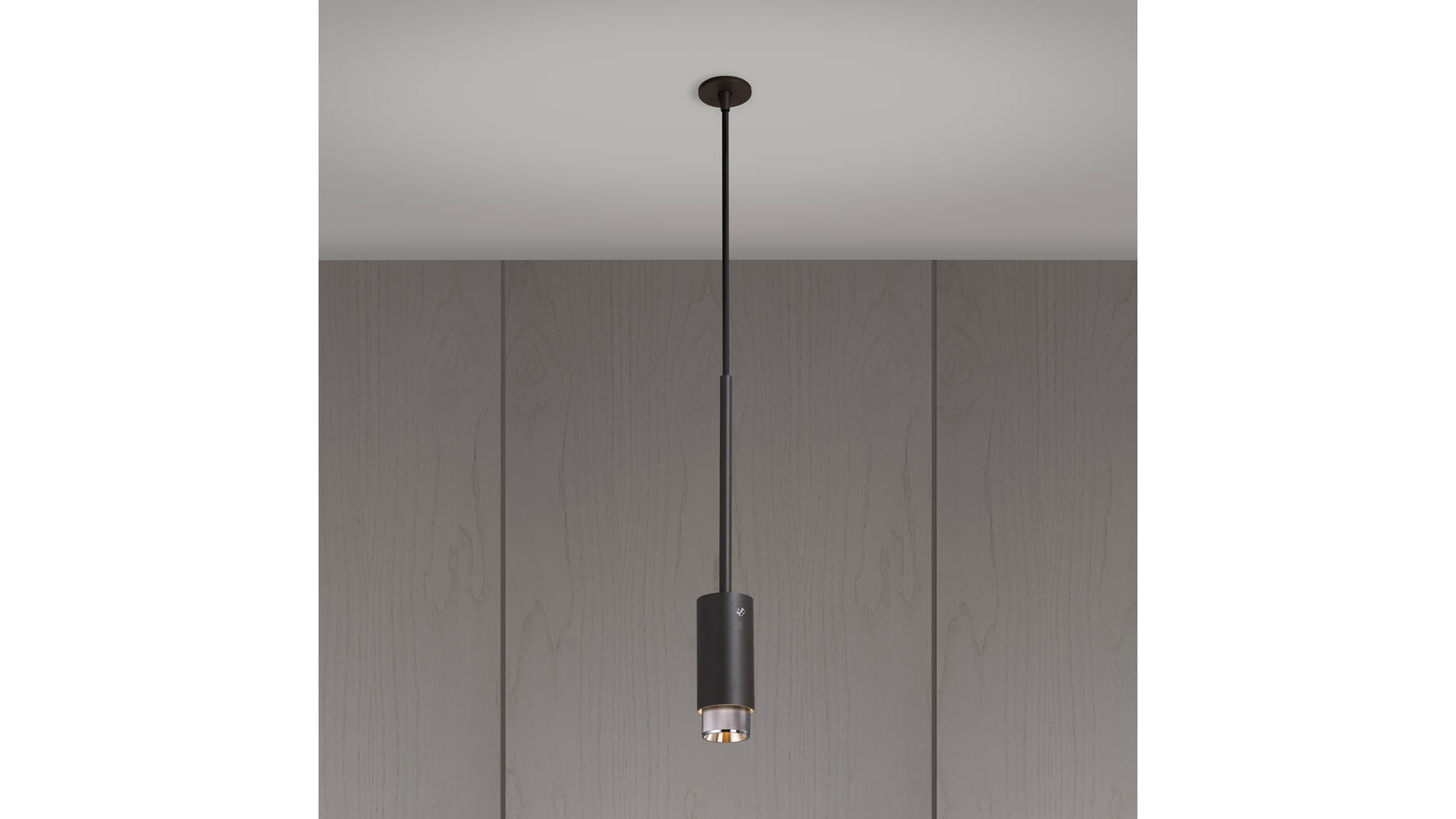 Exhaust Pendant/Cross/Graphite/Steel