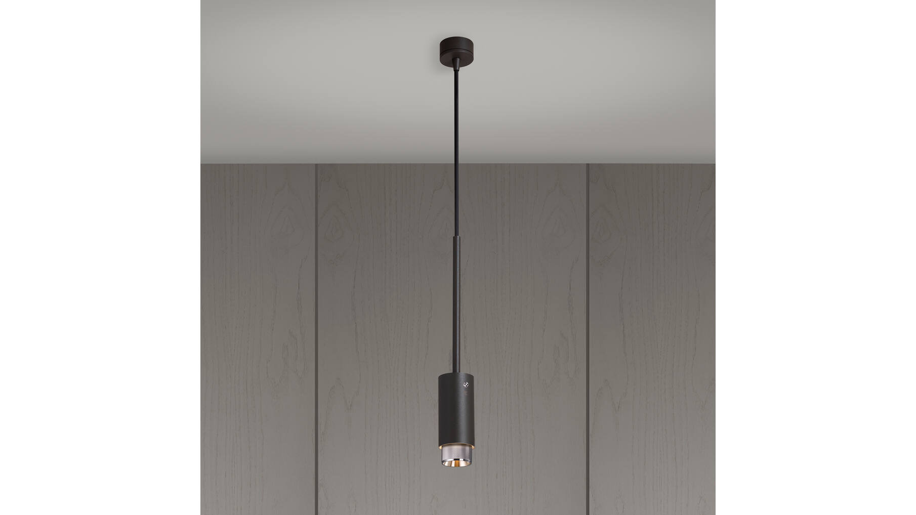 Exhaust Pendant/Cross/Graphite/Steel