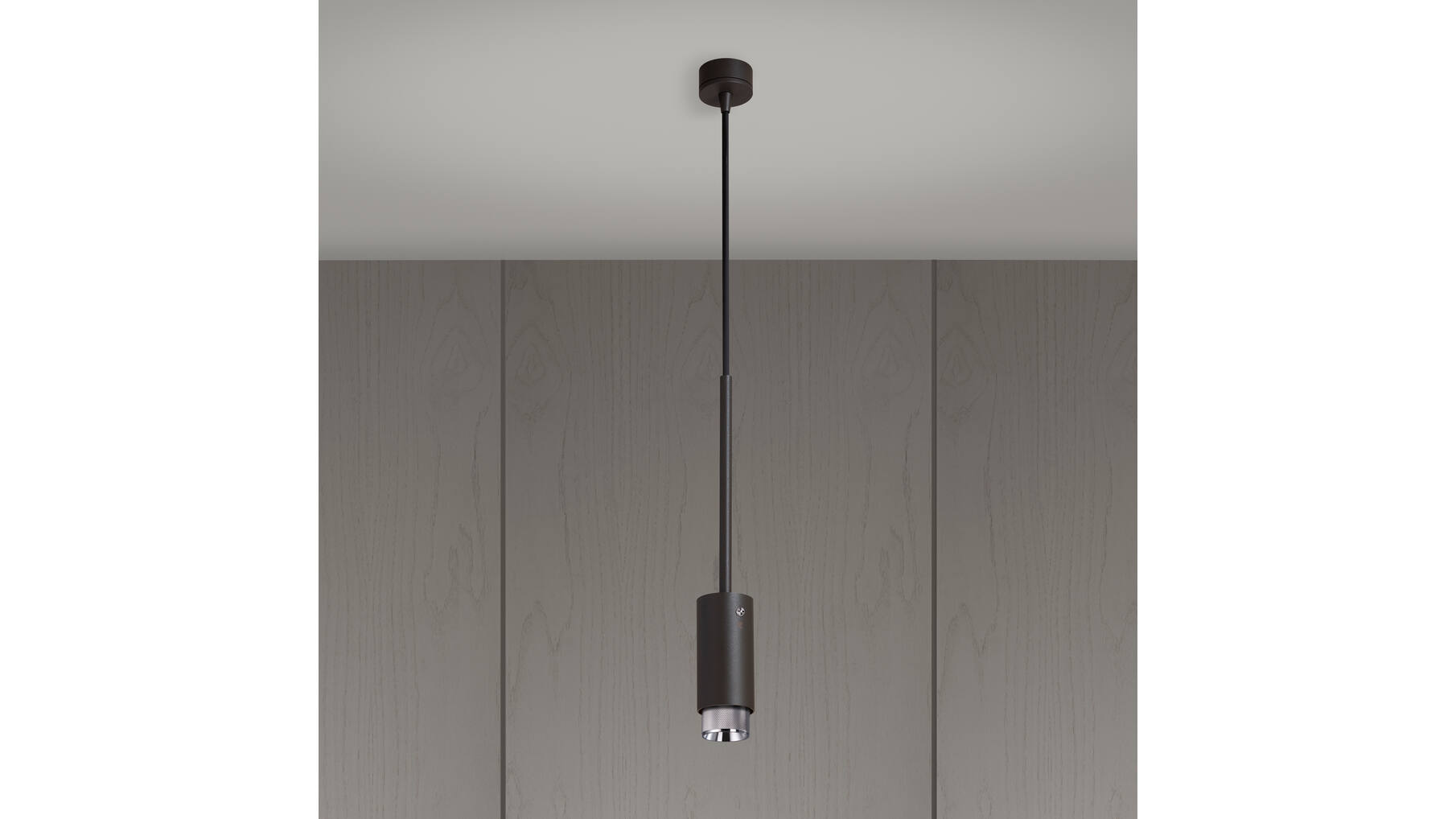 Exhaust Pendant/Cross/Graphite/Steel
