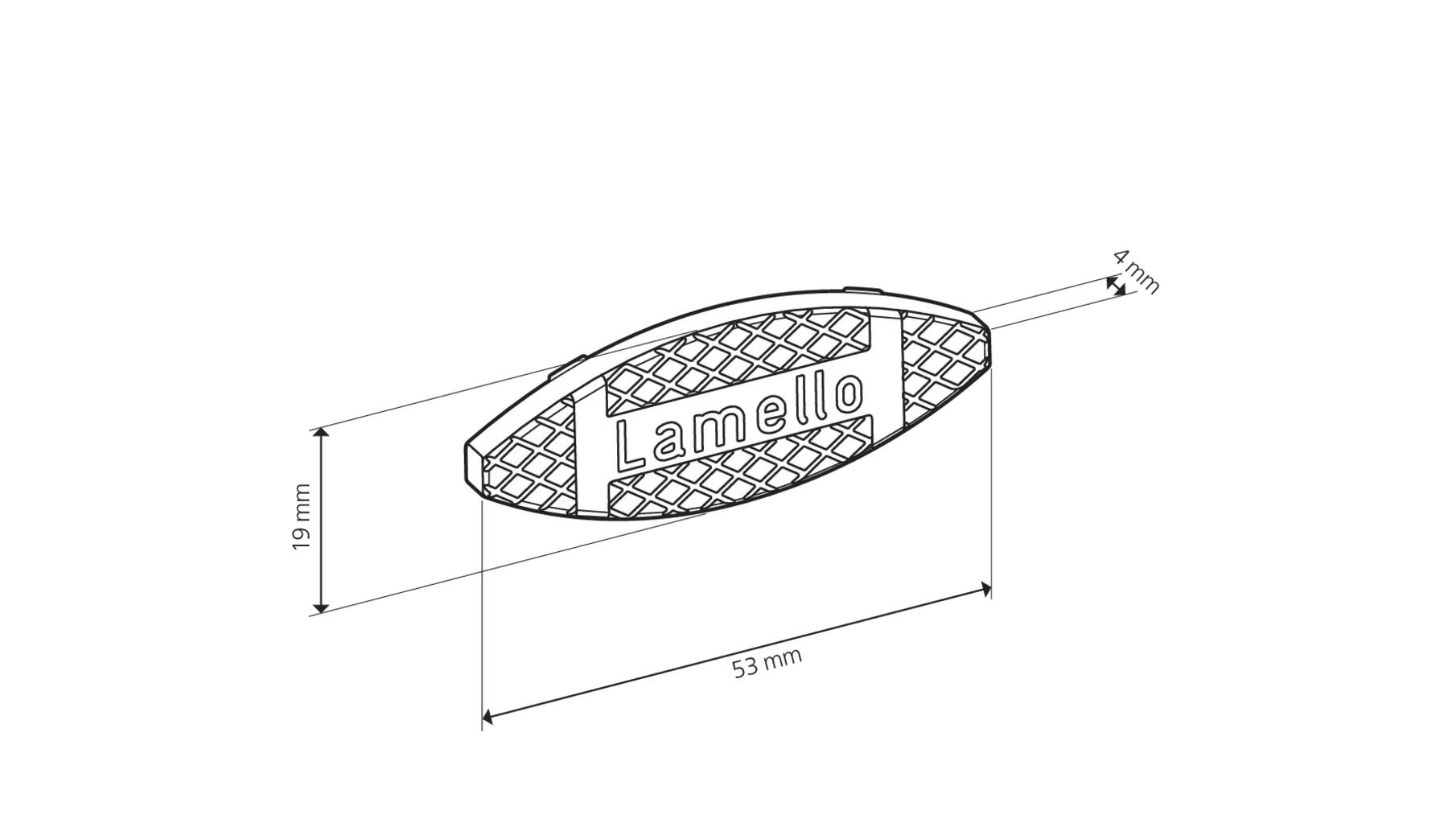 Lamellen type 10, (53x19x4 mm), 1000 stuks/doos