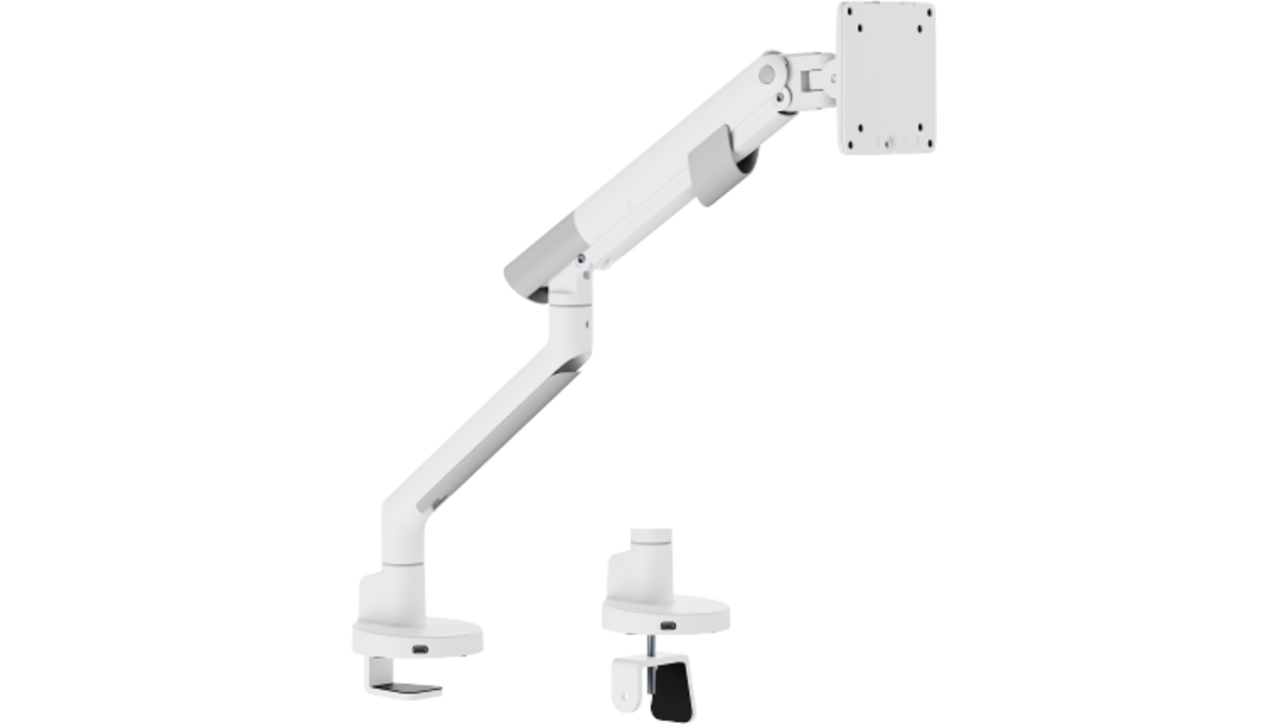 Kisch monitorarm voor enkel scherm wit