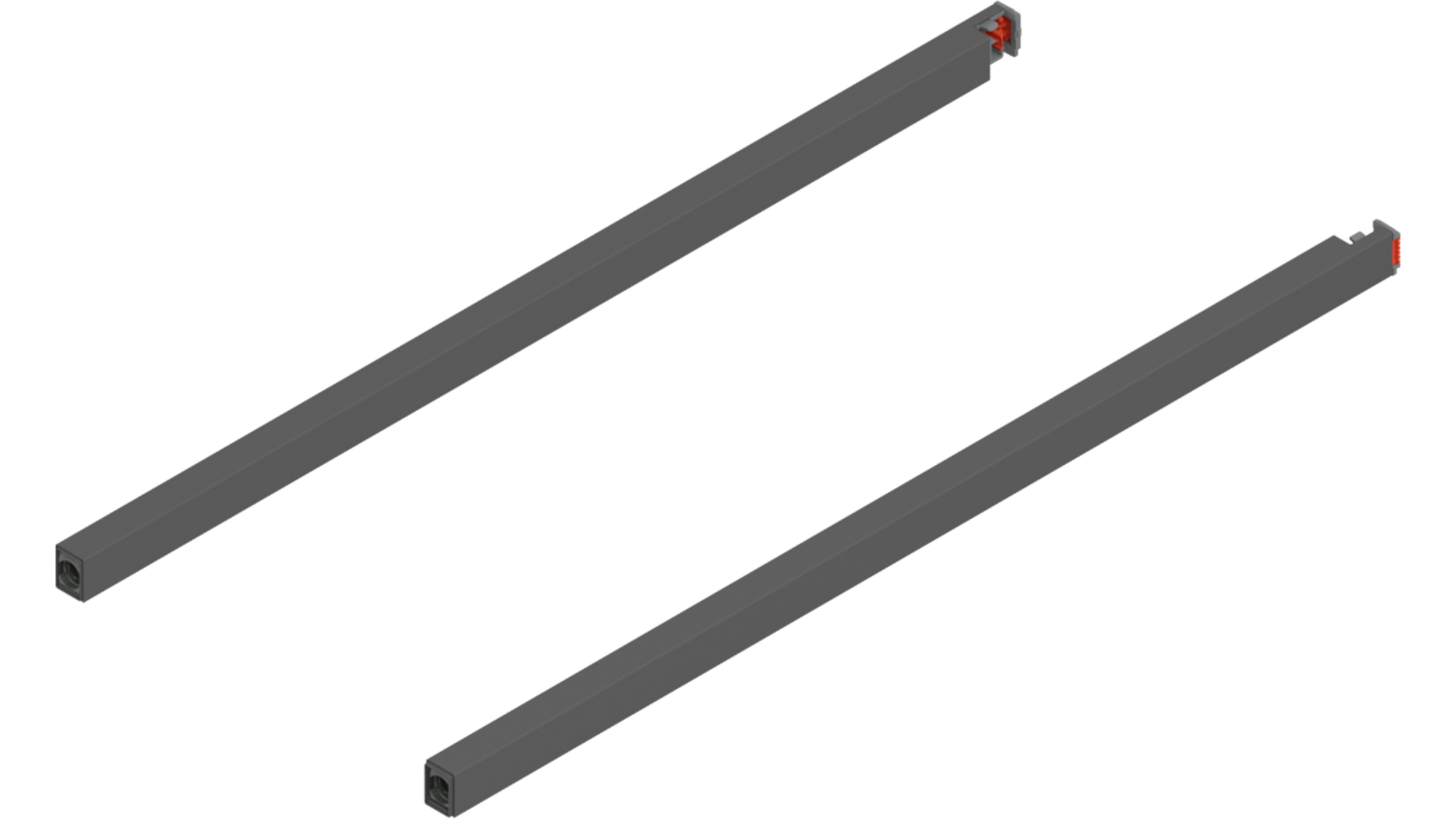 Reling L+R voor Merivobox, 500mm oriongrijs