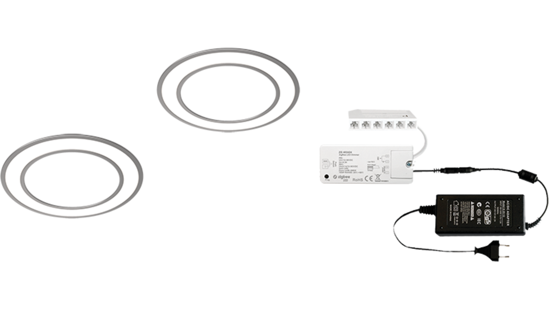 1 x Holl BH Edel. Look 24V + Zigbee ontvanger + Driver 24W