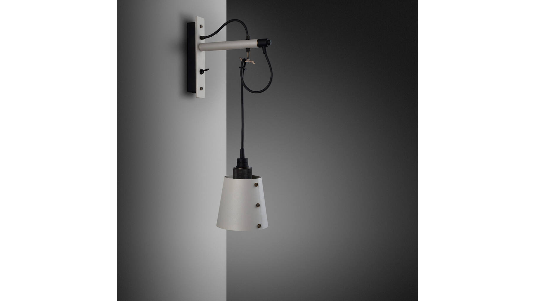 Hooked Wall Small Stone/Smoked Bronze