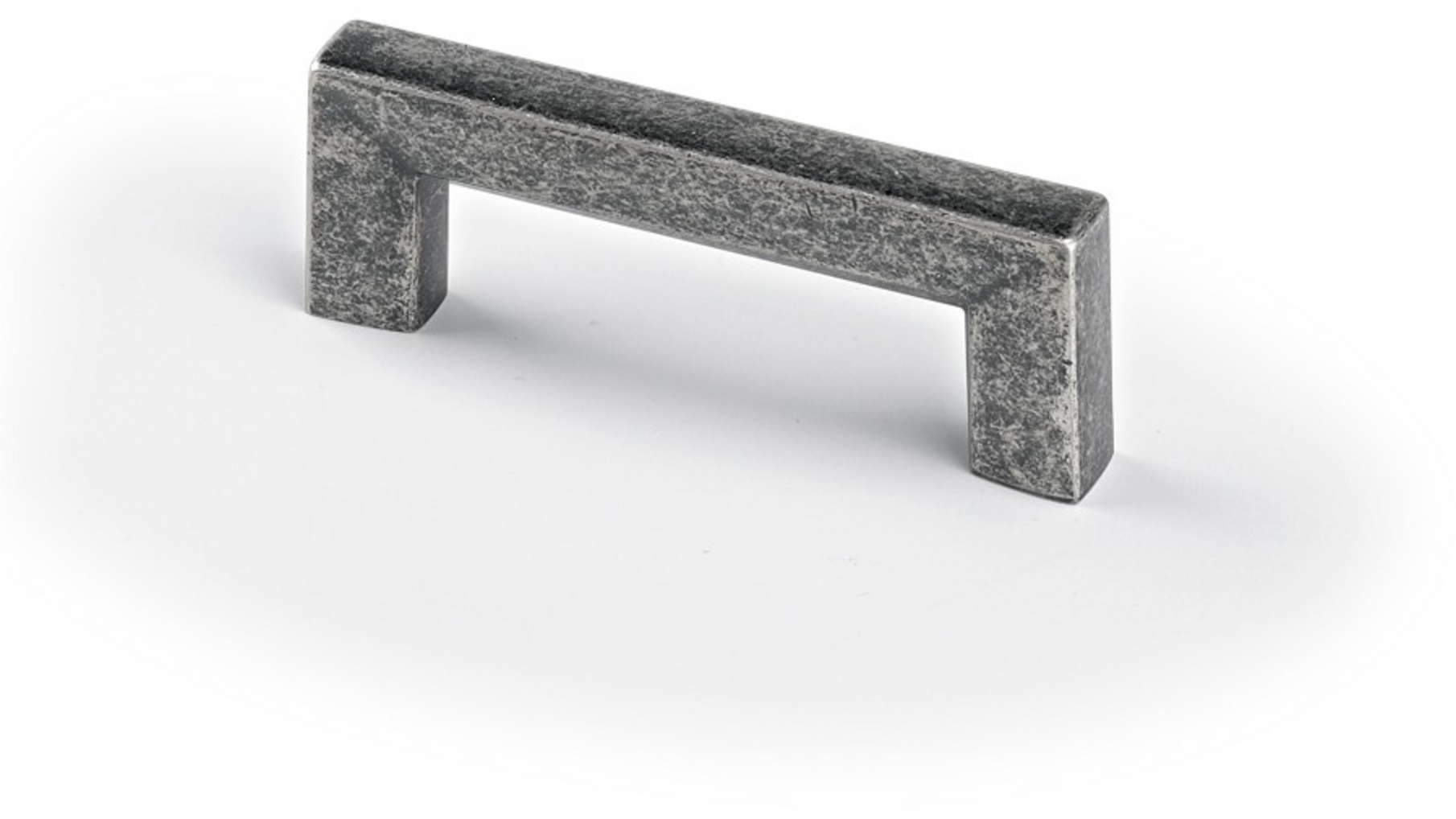 Greep SQUARE oud tin 146x12mm, hartmaat 128mm