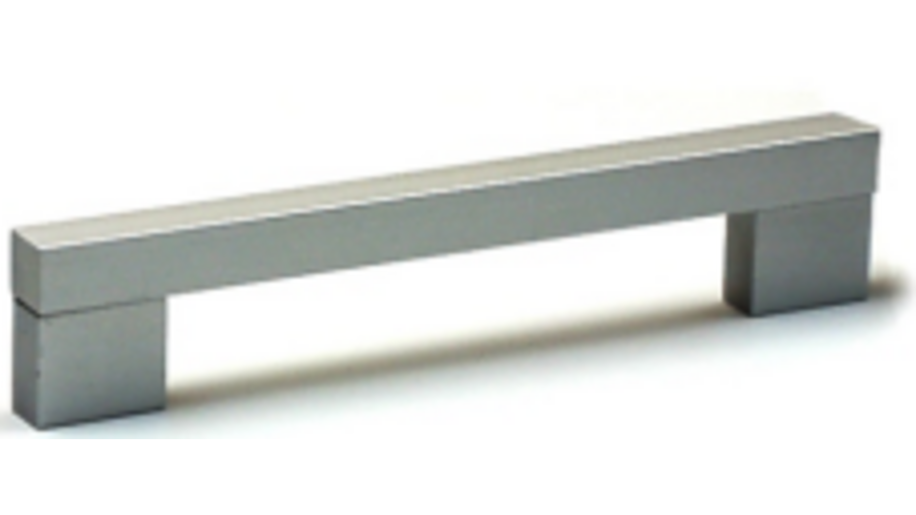 Greep 12x210mm aluminium mat, hartmaat 192mm