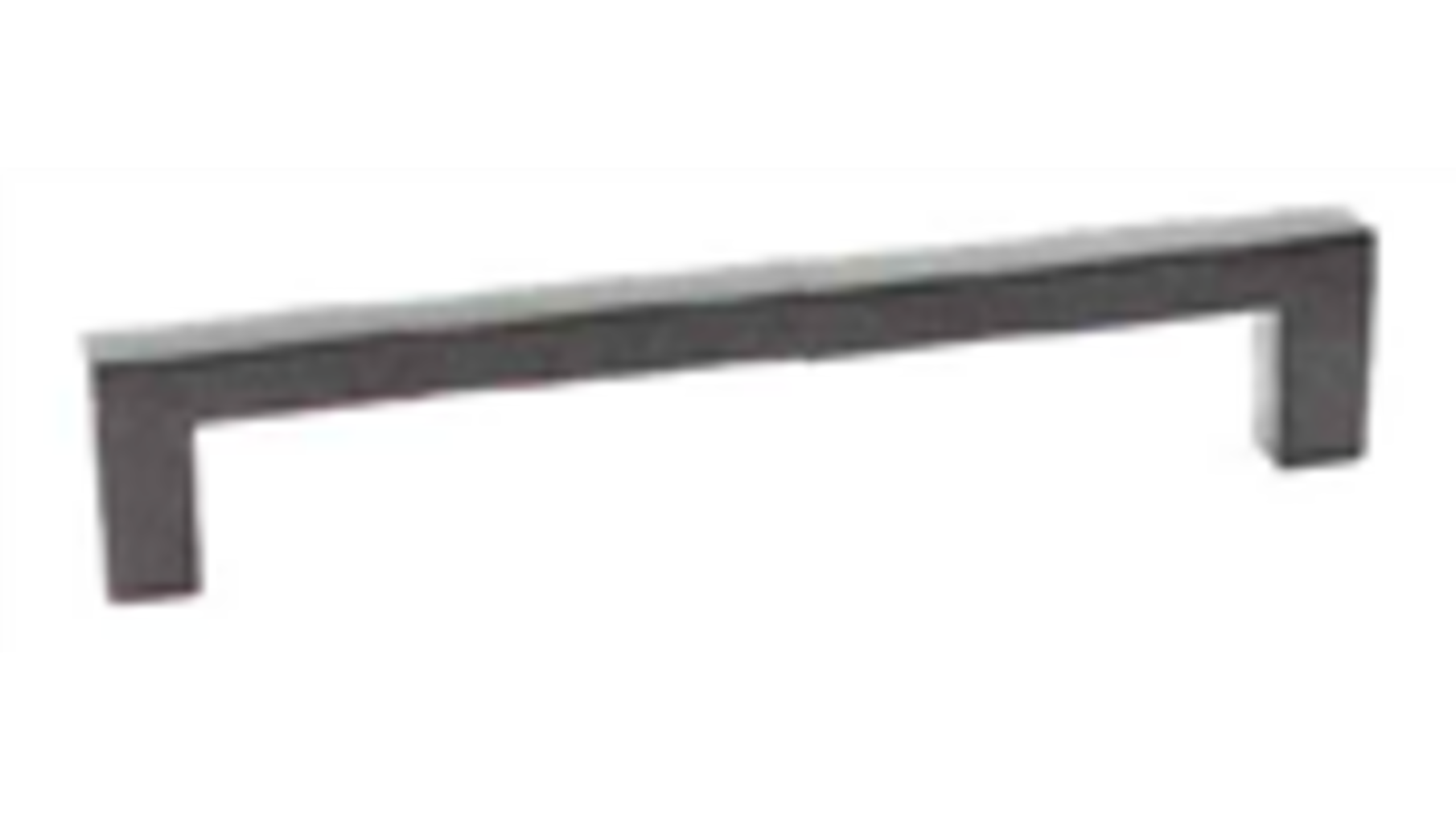 Greep 10x10mm hoh 192mm zwart gelakt totale lengte 202mm