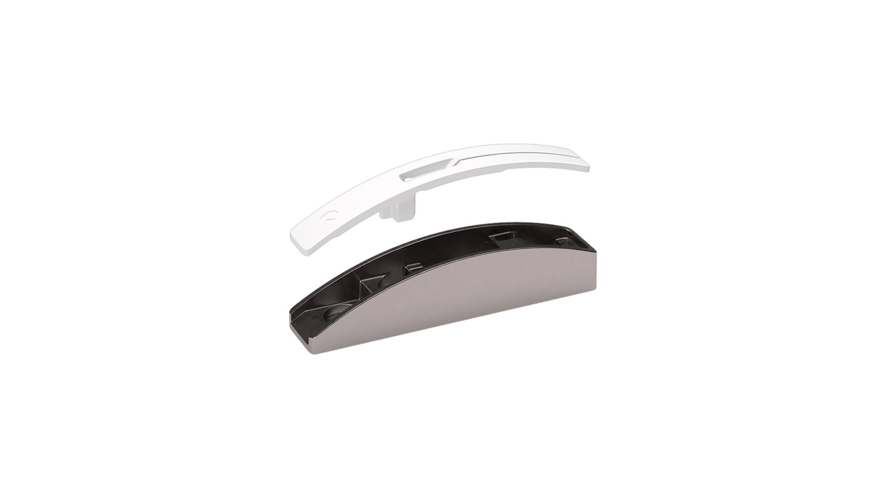 Klepbevestiging KIARO EASY opschroef, wit