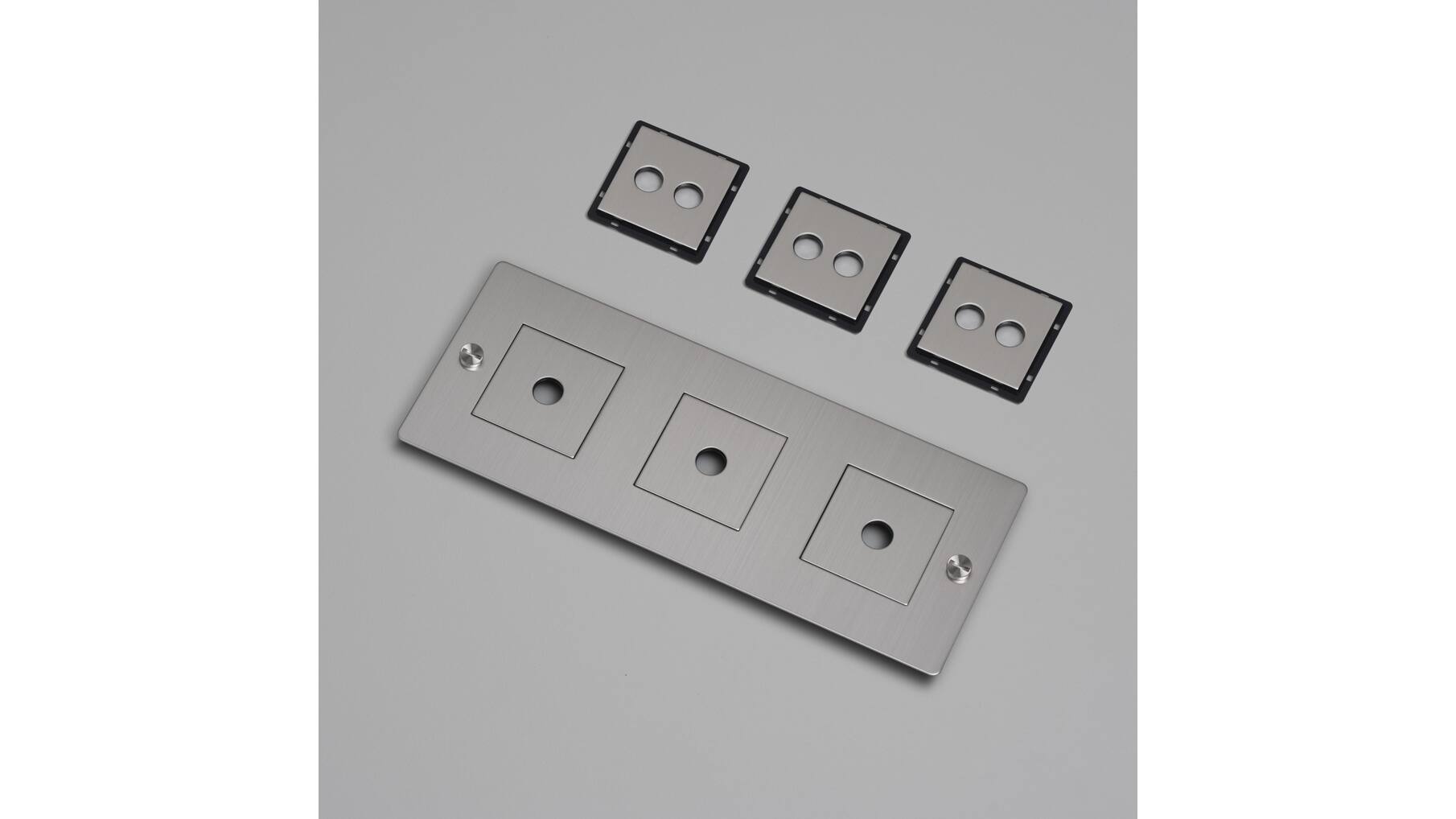 3G Wall Plate/Horizontal/Steel