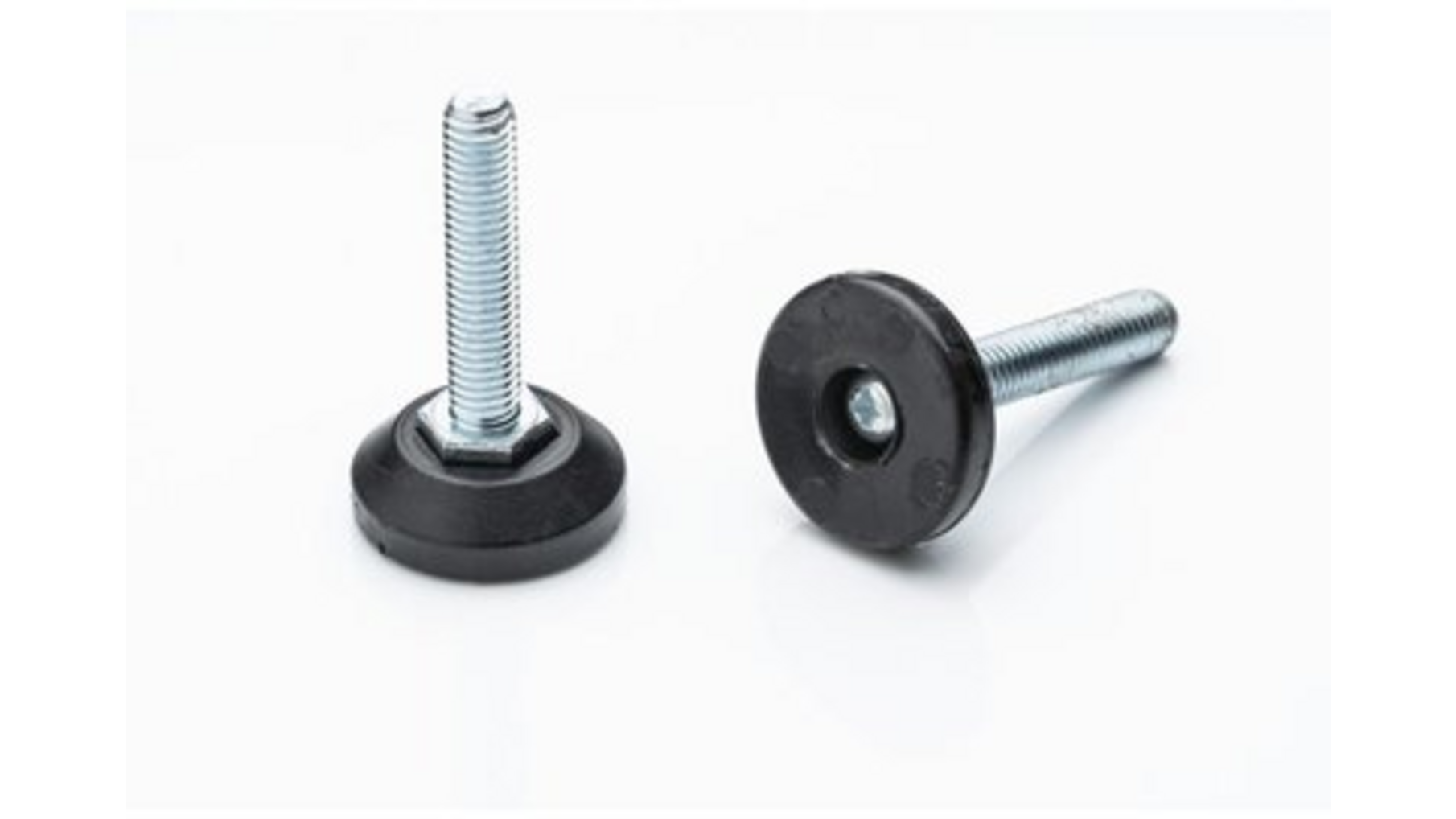 Stelvoet M8x30mm met vaste kst. voet 30x13,5mm (incl moer)