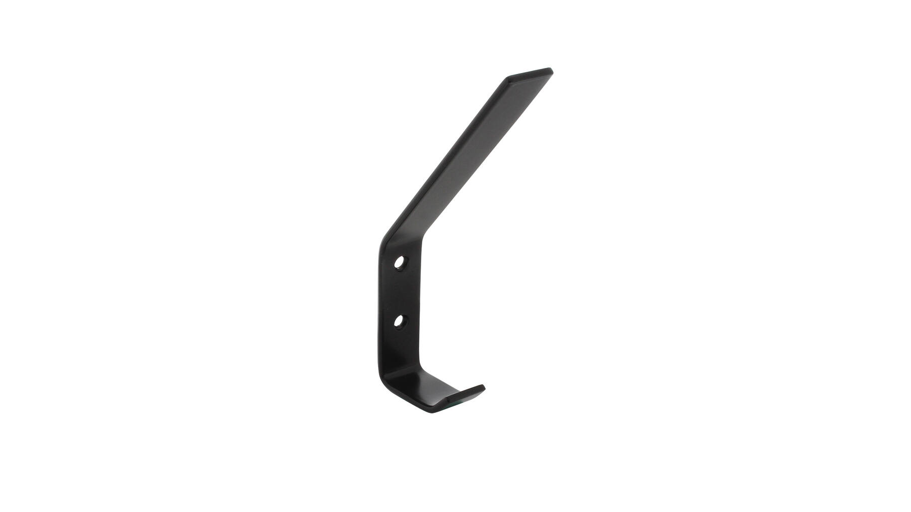 Kapstokhaak 135 mm gebogen zwart