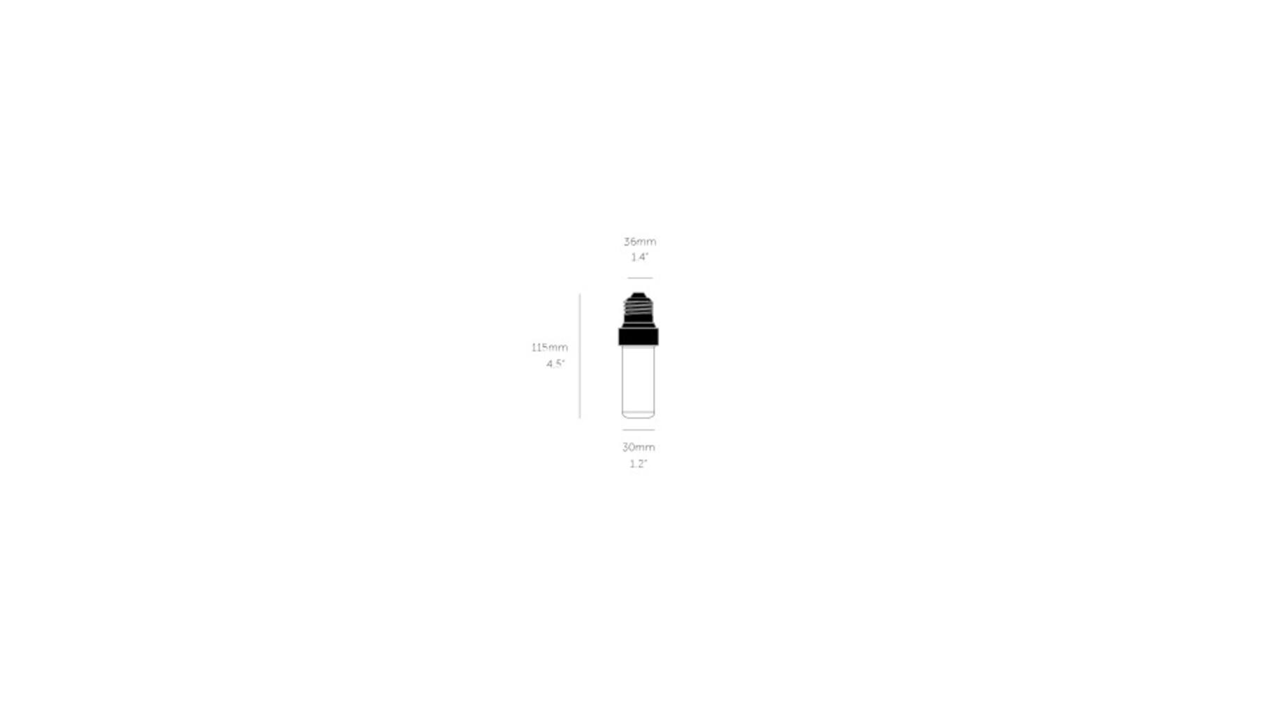 Punch Bulb/Forked/E27 Dimmable/Opal