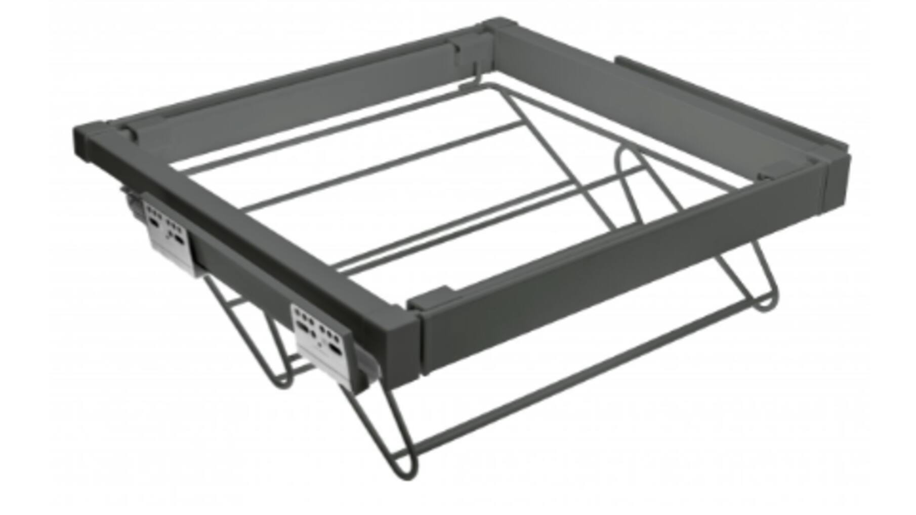 Schoenenrek, uittrekbaar,  800 mmSOFT-CLOSE, antraciet