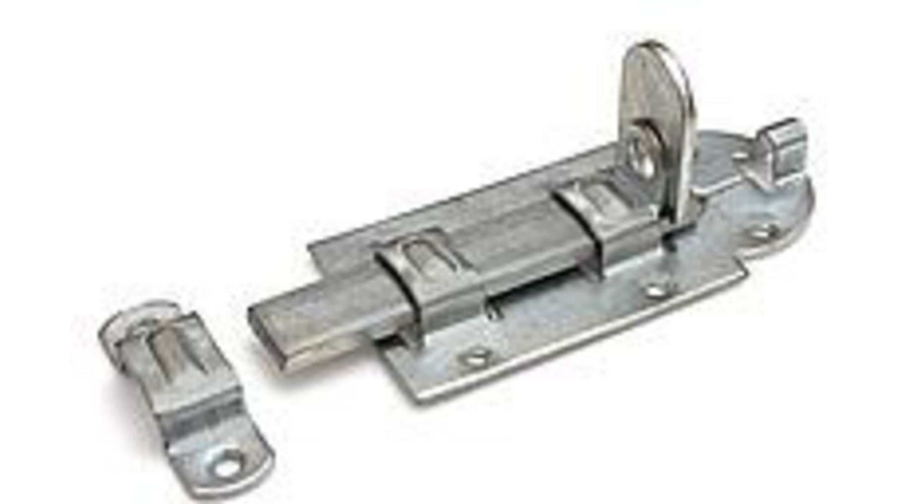 Hangslotrolschuif 56x140mm/ schootdikte 5mm/ bocht/ verzinkt