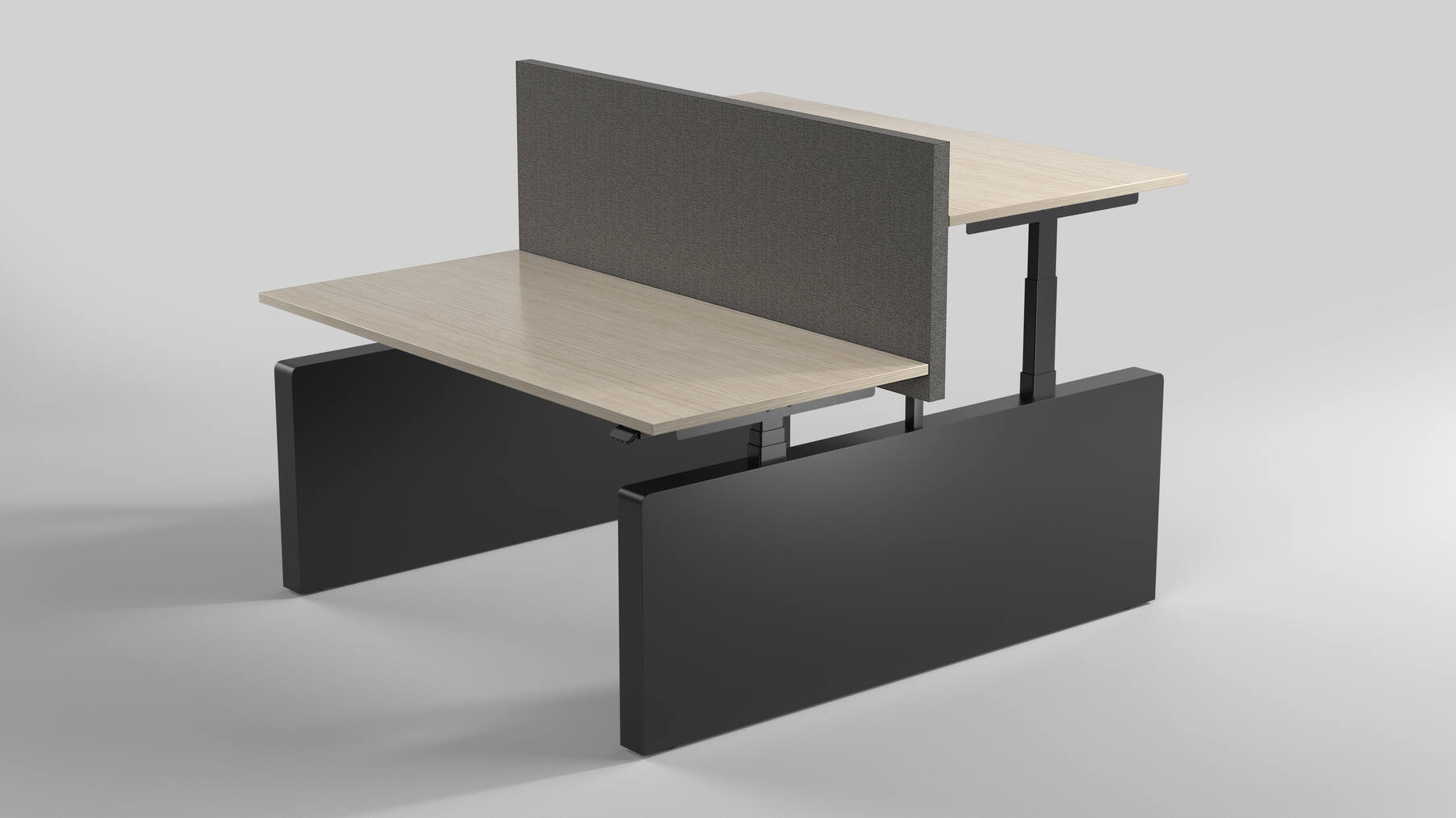 Vicino Duo HS zwart inclusief schuif frame 1000-1500mm.