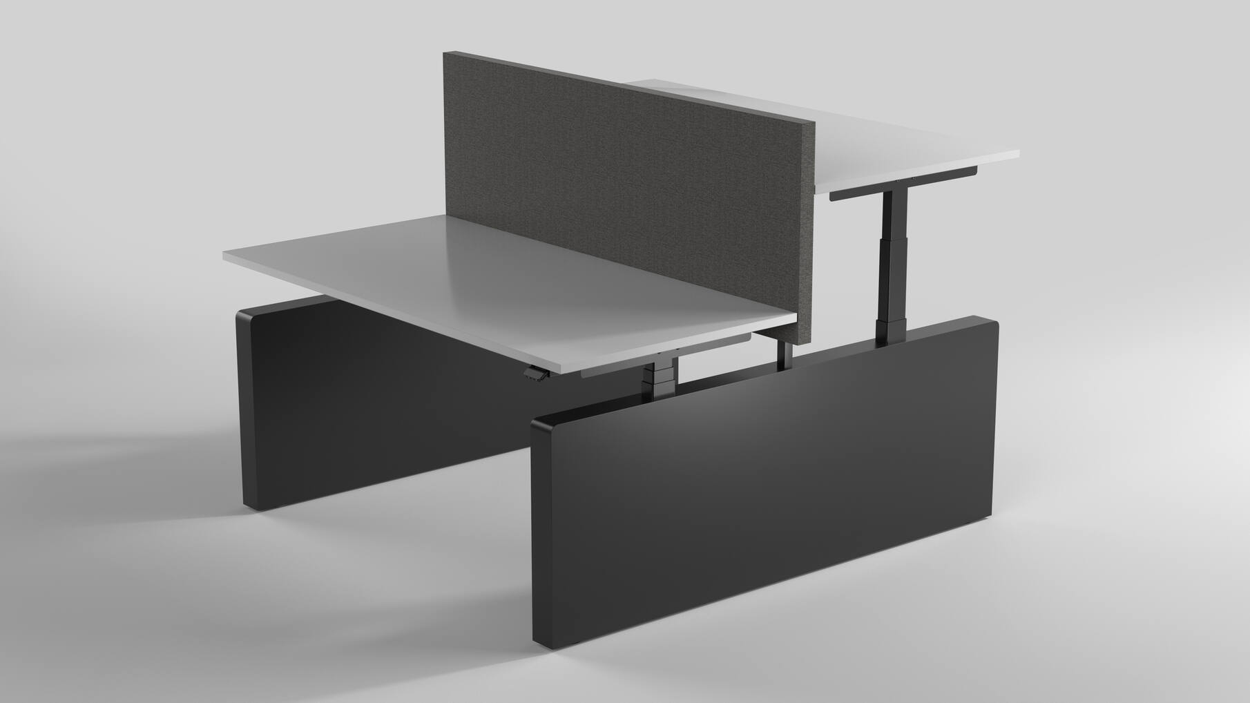 Vicino Duo HS zwart inclusief schuif frame 1000-1500mm.