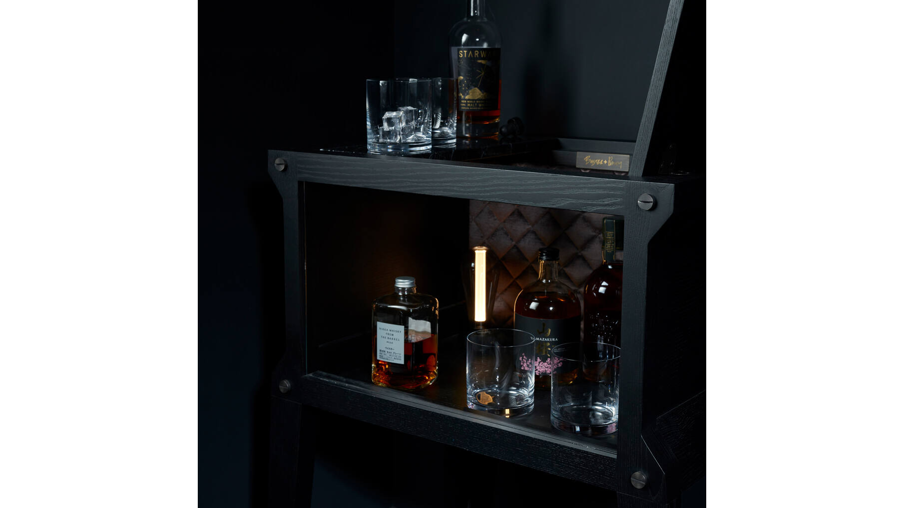 The Popstar Bar/Black Oak/Black Marble/Grey Berry Silk