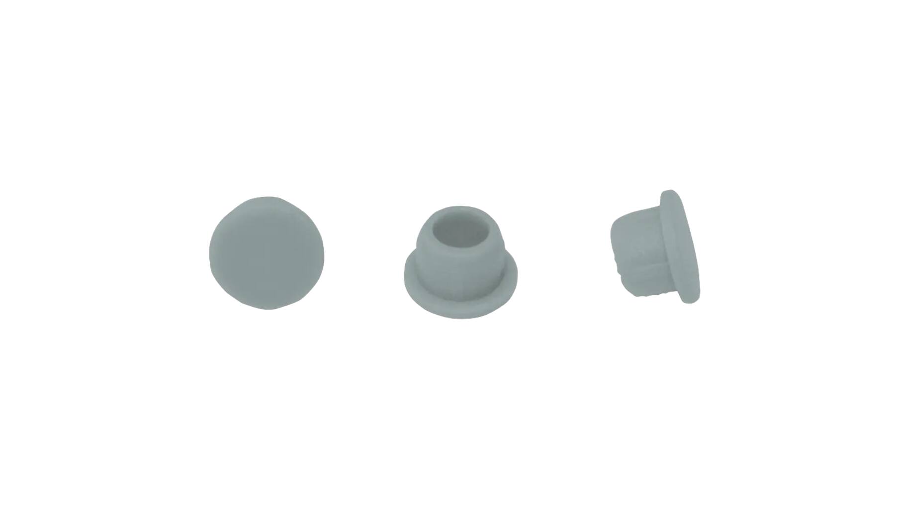 Afdekkappen Clamex, ral 7040, per 100, medium