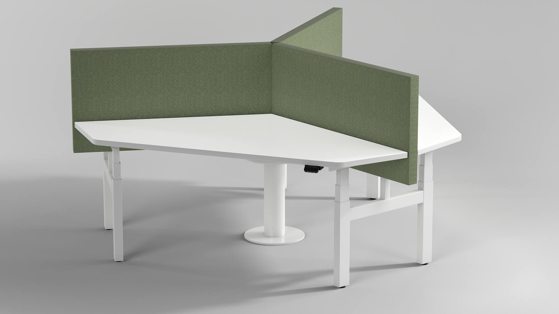 De Milano Triple. Kleur: Wit RAL9016.