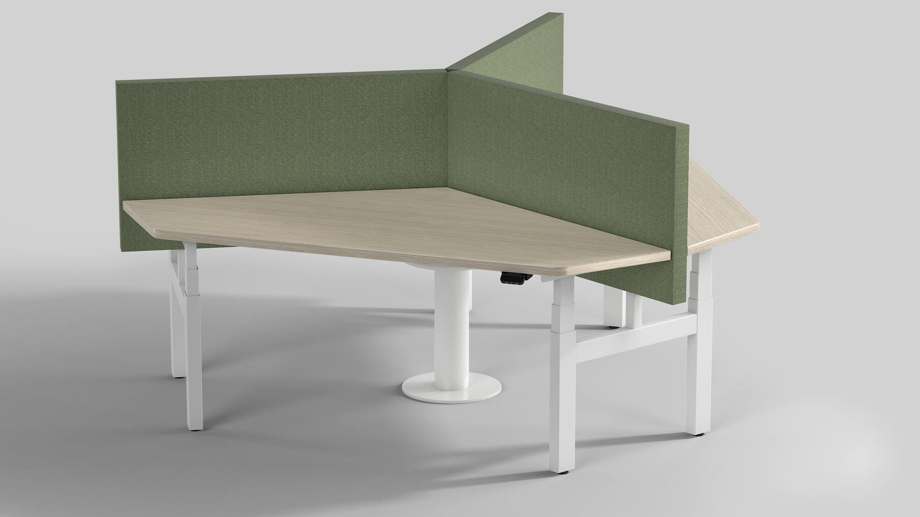 De Milano Triple. Kleur: Wit RAL9016.