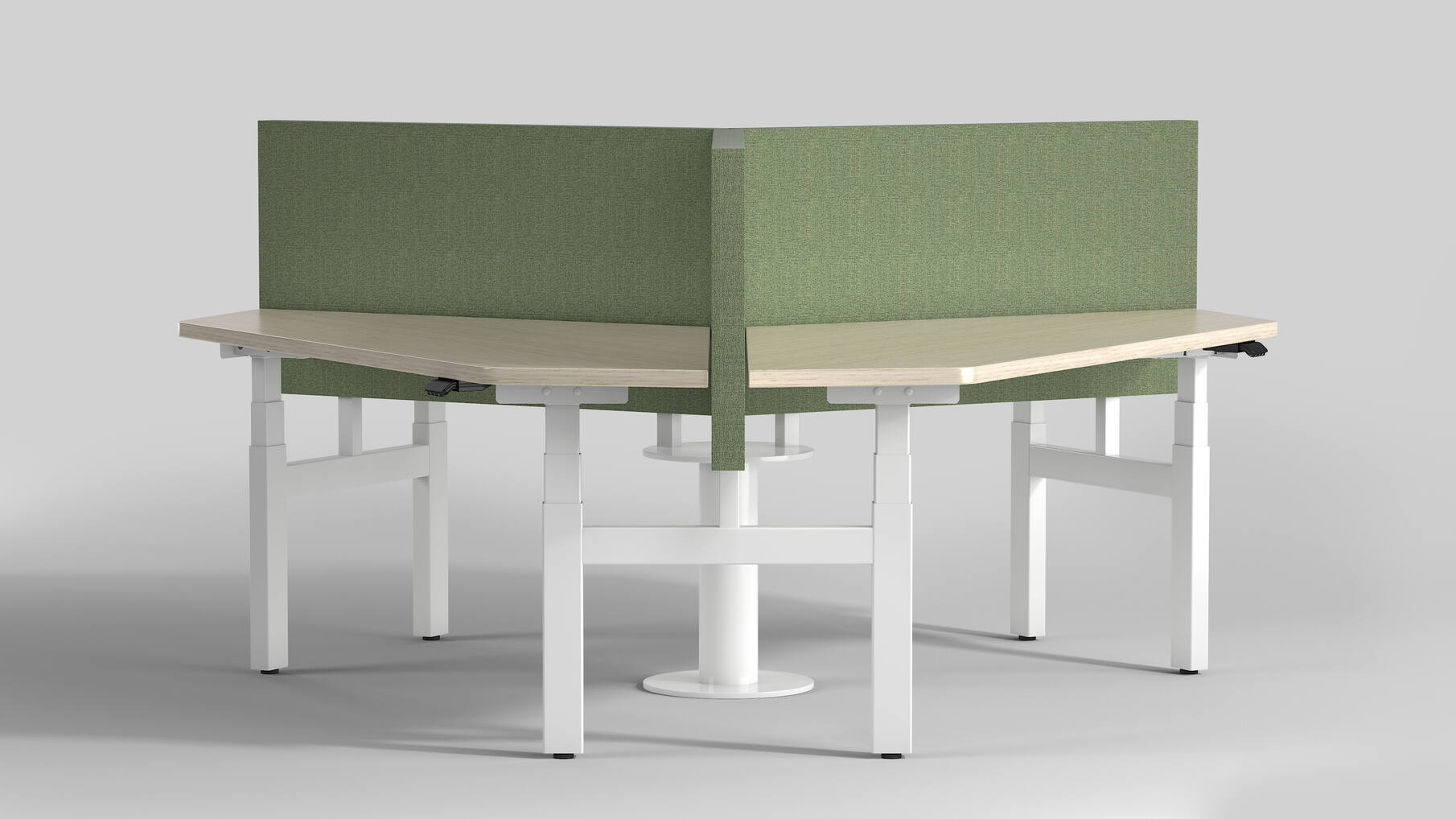 De Milano Triple. Kleur: Wit RAL9016.