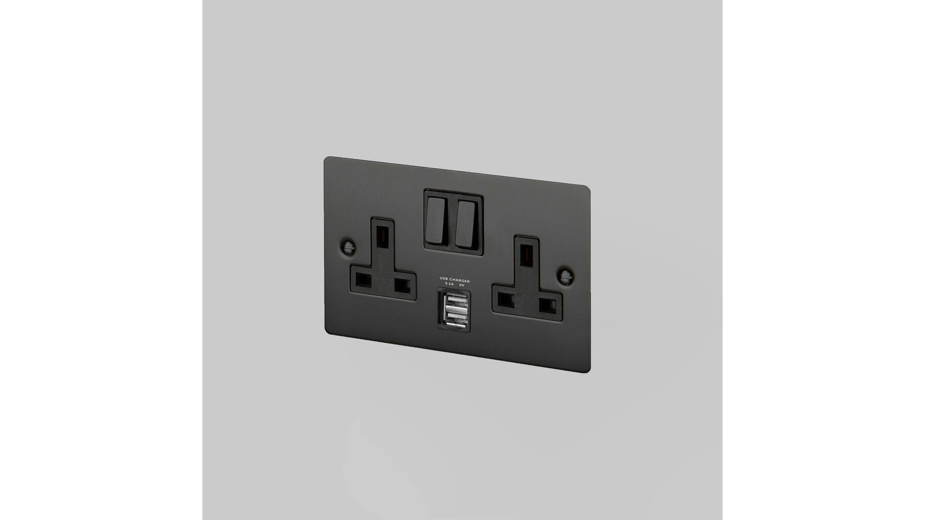 2G Socket + USB 3.1A/Black