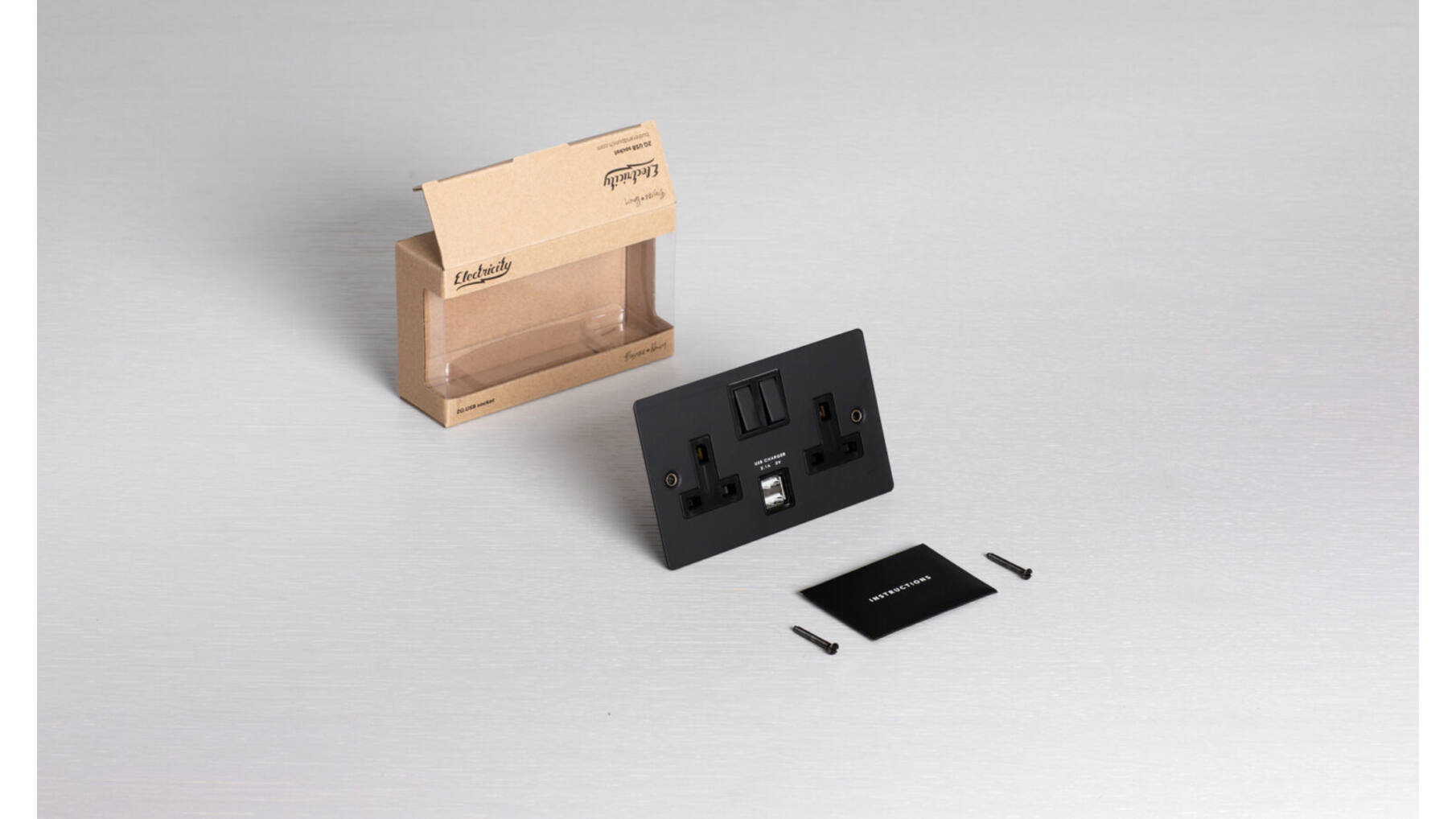 2G Socket + USB 3.1A/Black