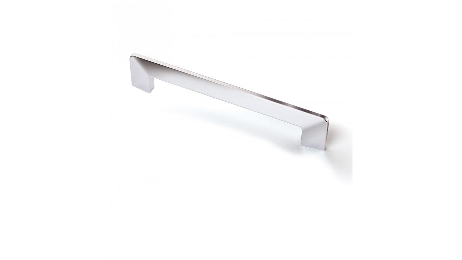 Greep EDGE glans chroom 124x8x30mm, hartmaat 96mm