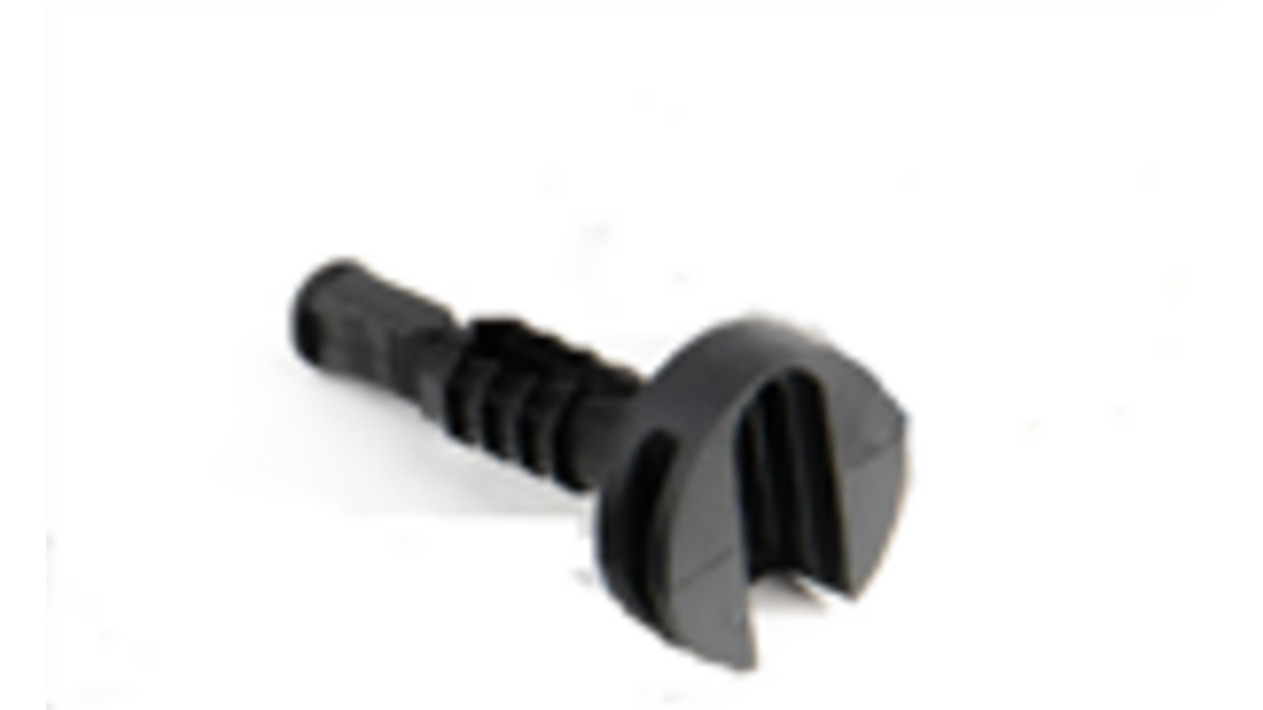 Wanddeel ALFA plankdrager zwart kunststof 12.5mm VE=1000