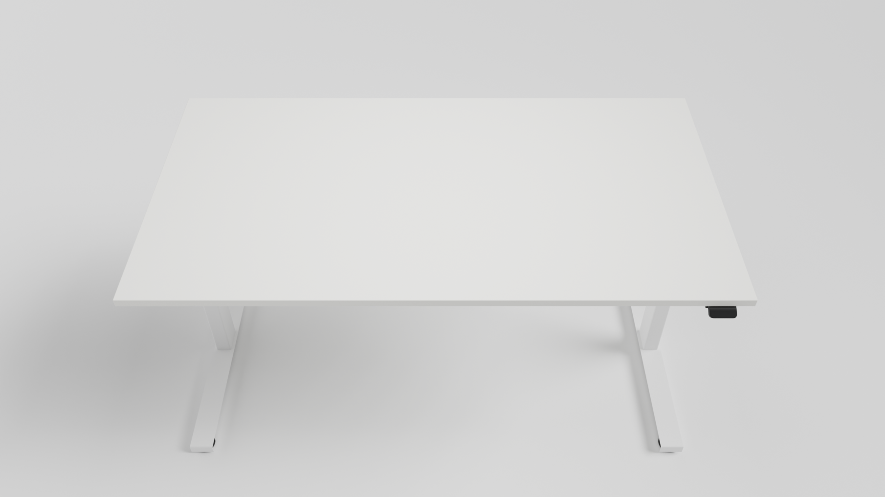 Bureaublad 1400x800x25mm wit T014, inclusief 2 inserts