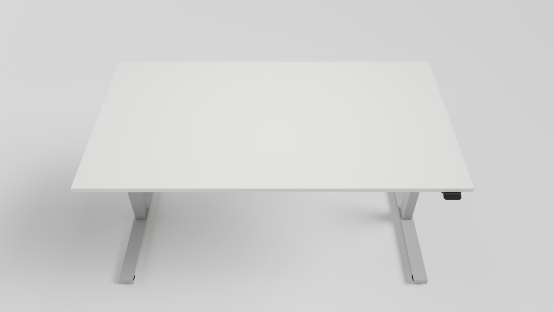 Bureaublad 1400x800x25mm wit T014, inclusief 2 inserts
