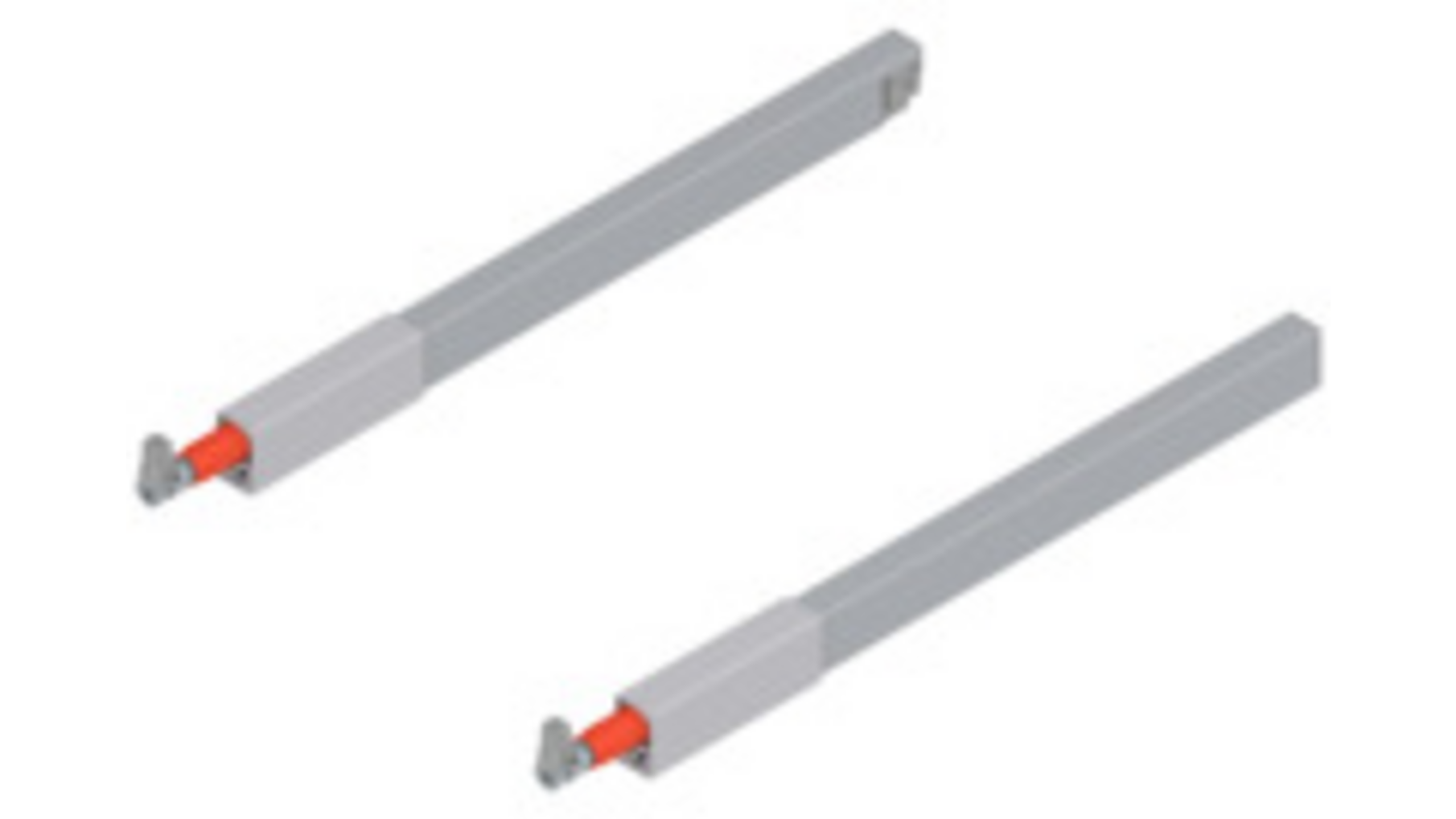 Antaro relingset, grijs, voor ladediepte 350mm