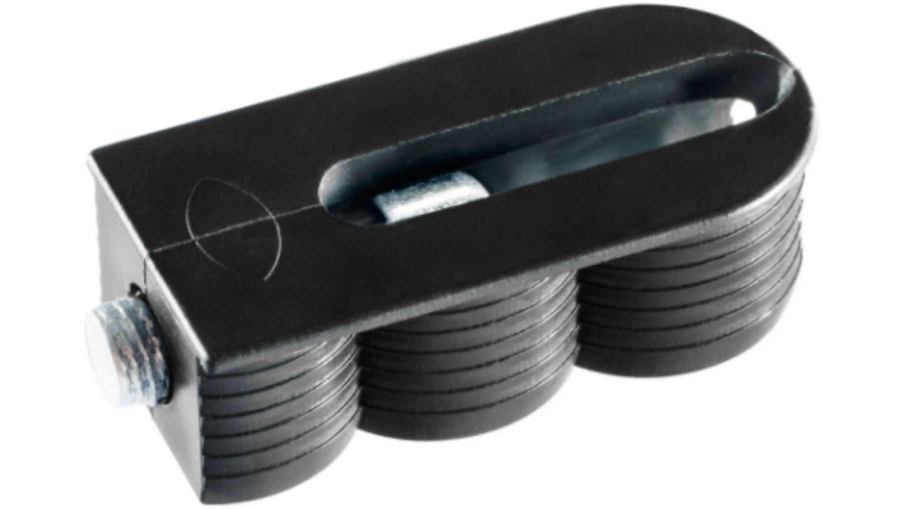 Cabineo 12, zwart ral 9021, M6 schroef, ve=2000 stuks