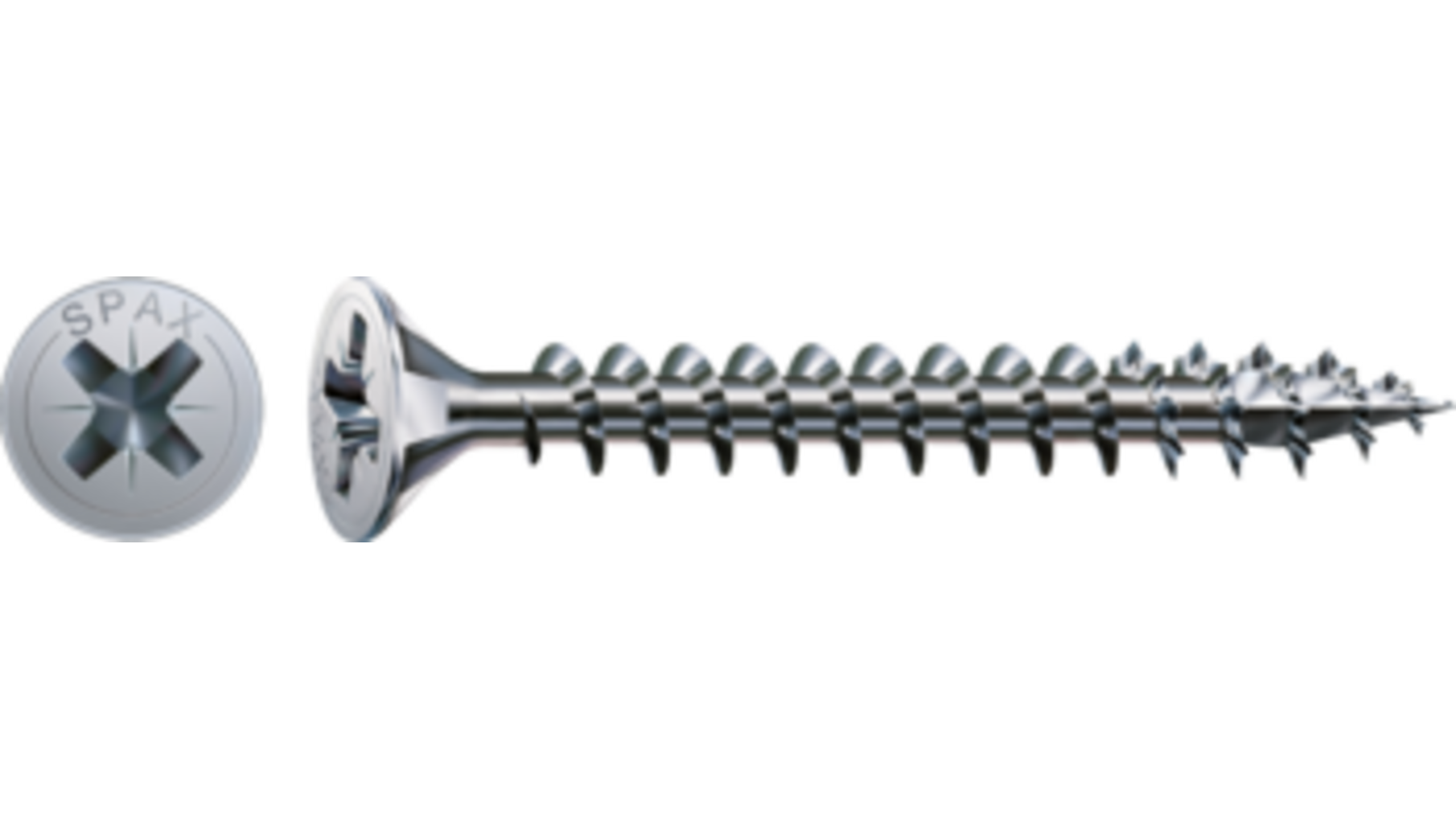 Spax kruiskop 2,5x16 PK verzinkt voldraad VE= 1000 st