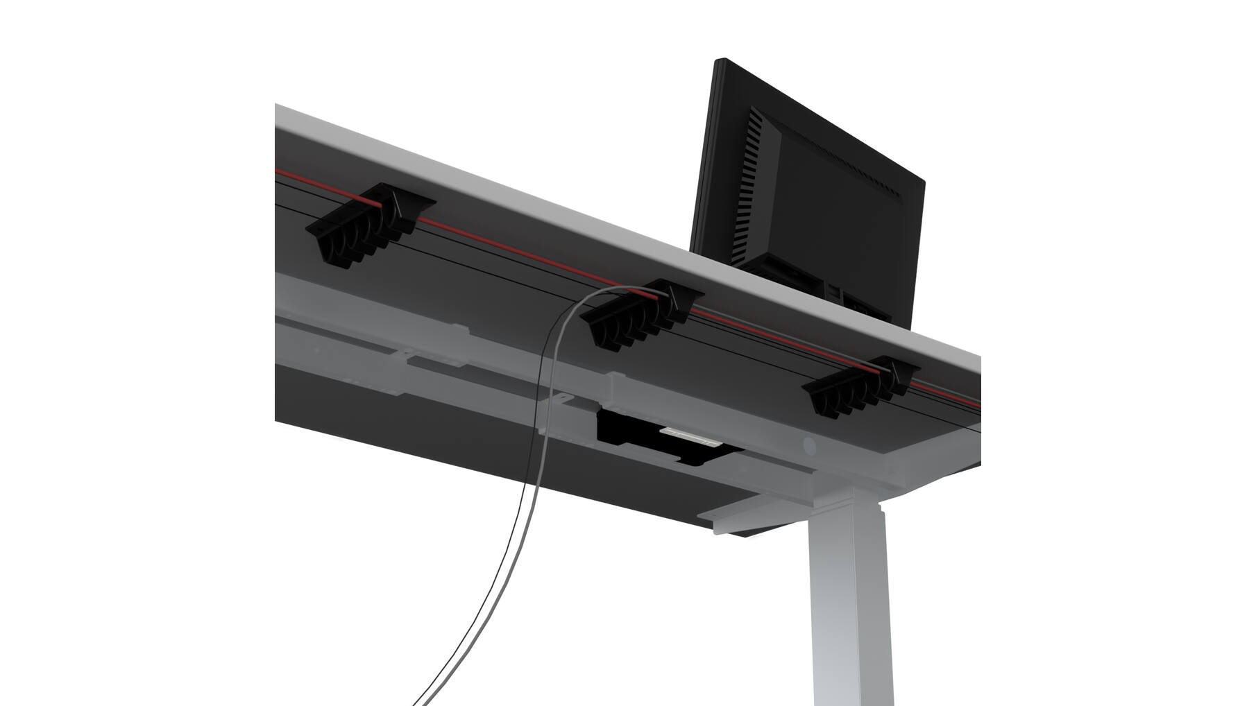 Kabelklem zwart 110x65x42mm voor 4 kabels