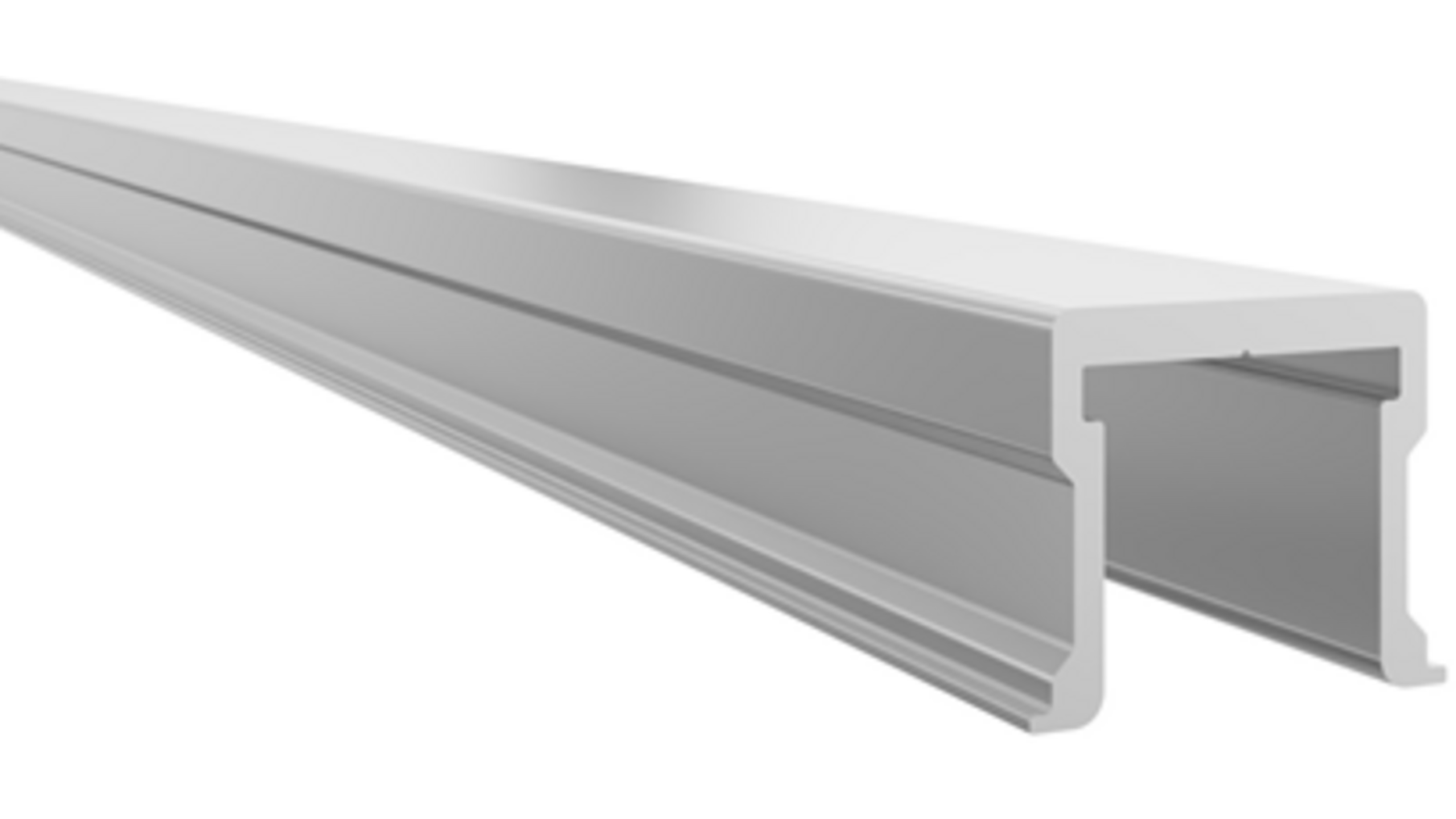 Spaceship onderrail voor deuren vanaf 24mm, lengte 2500mm