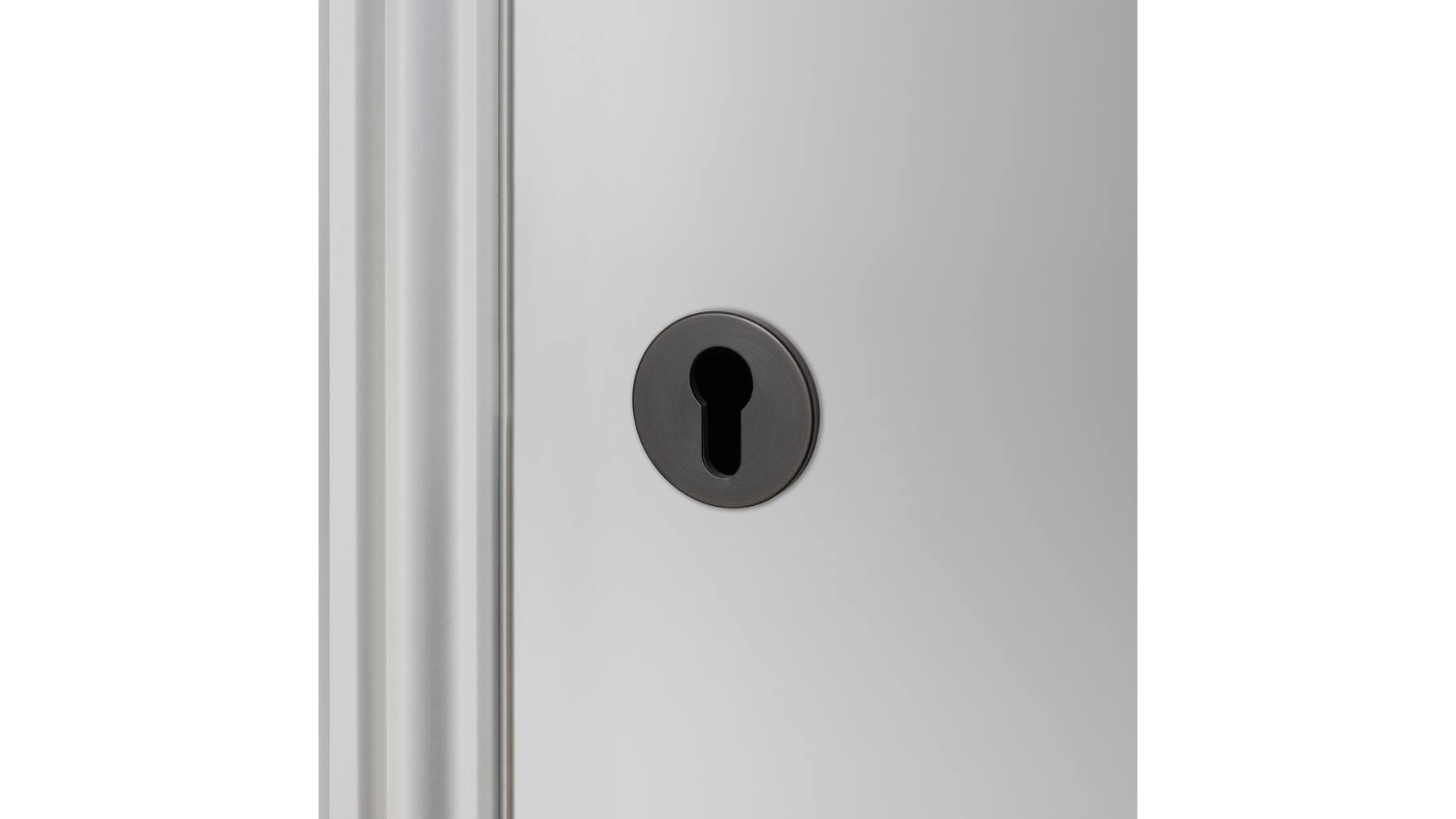 Escutcheon Plate/Euro Profile/Smoked Bronze