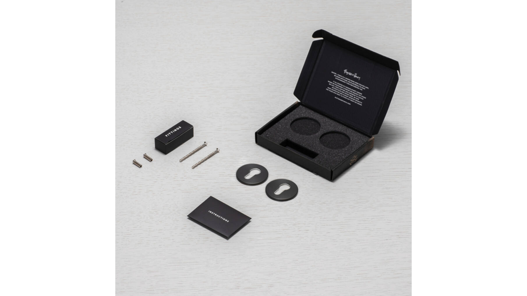 Escutcheon Plate/Euro Profile/Smoked Bronze