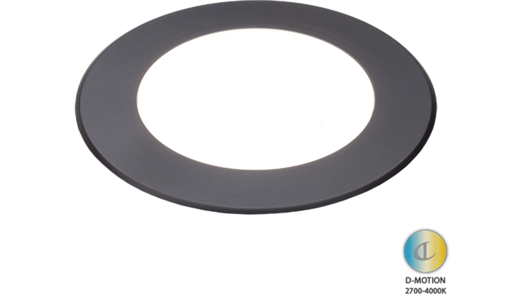 Losse spot Atom D-Motion mat zwart 3W-24Vdc 2700K-4000K