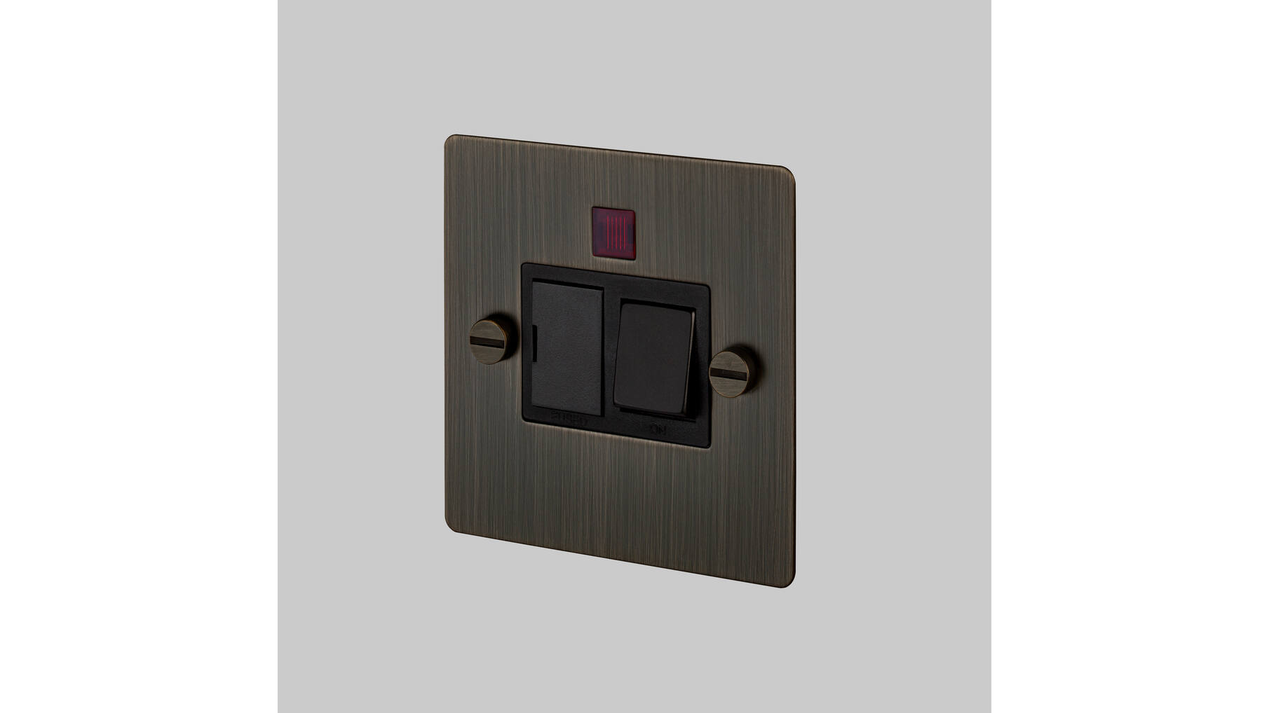13A Dp Switched Fcu w/ Neon - Smoke - Black Interior