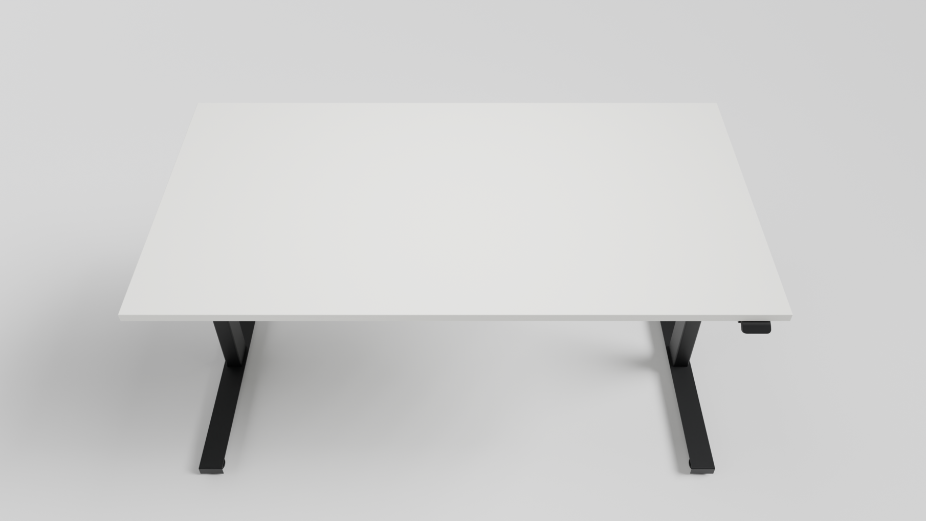 Bureaublad 2000x800x25mm Wit, inclusief 2 inserts