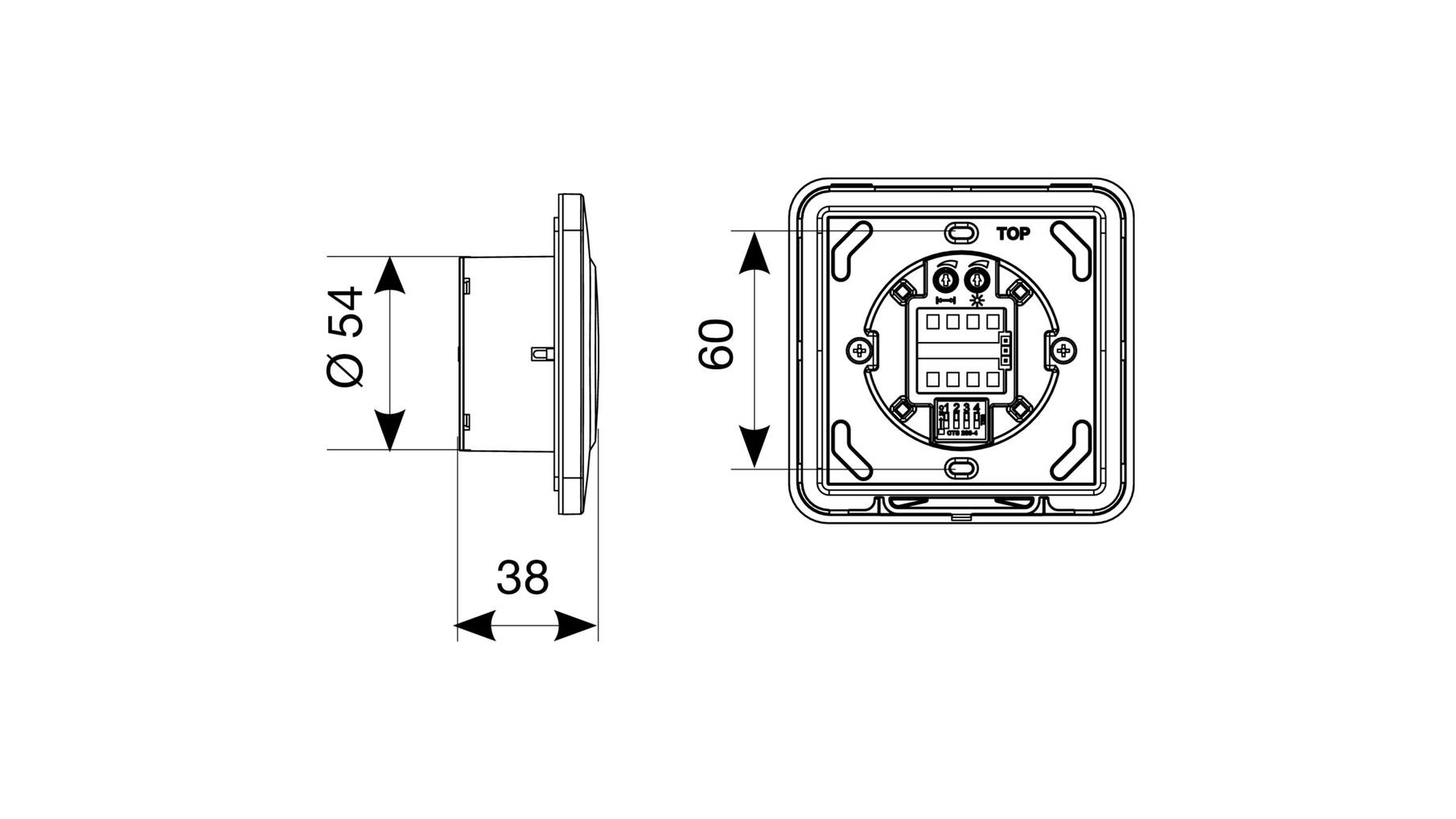 E-Space Clean Switch zwart, contactloze schakelaar