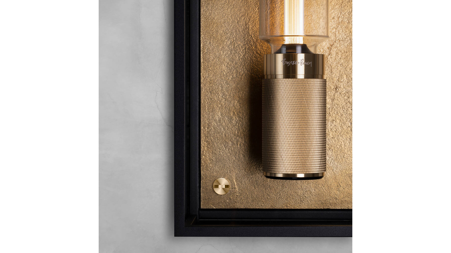 Caged Wet/Wall/Large/Brass
