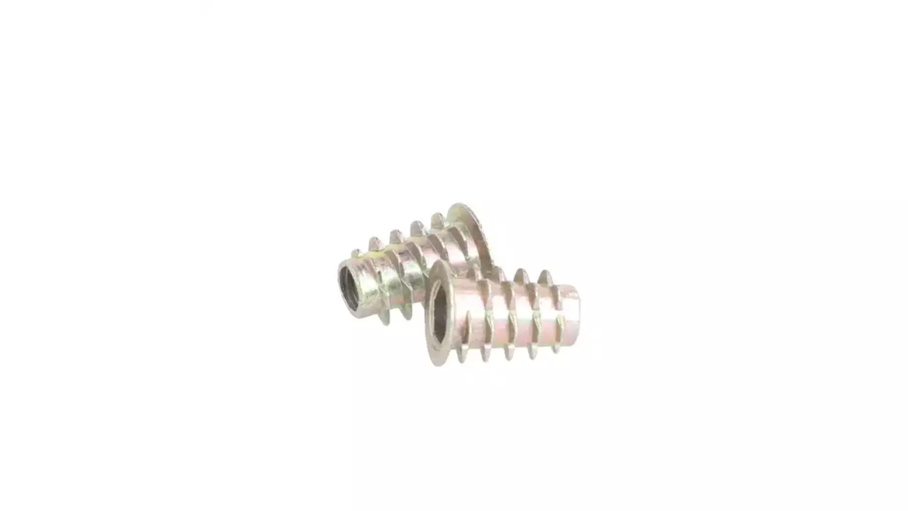 Rampabus conisch M6/12,5x16mm met rand, geel verzinkt, SW6