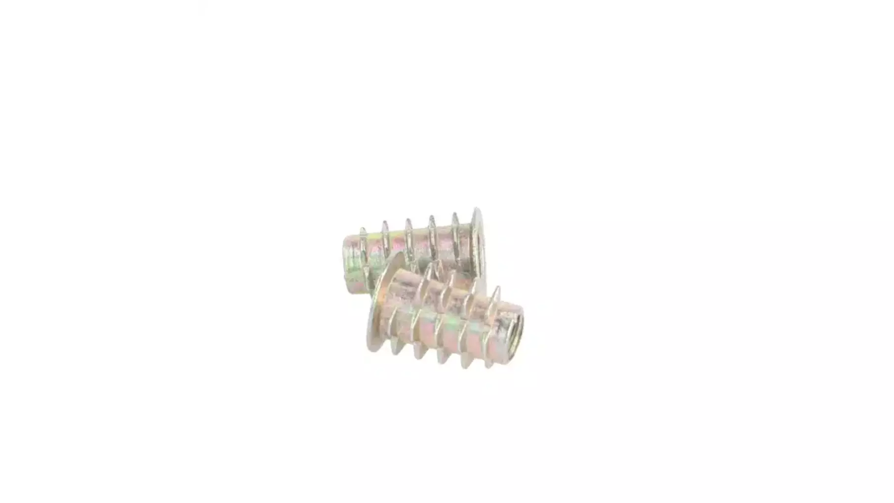 Rampabus conisch M6/12,5x16mm met rand, geel verzinkt, SW6