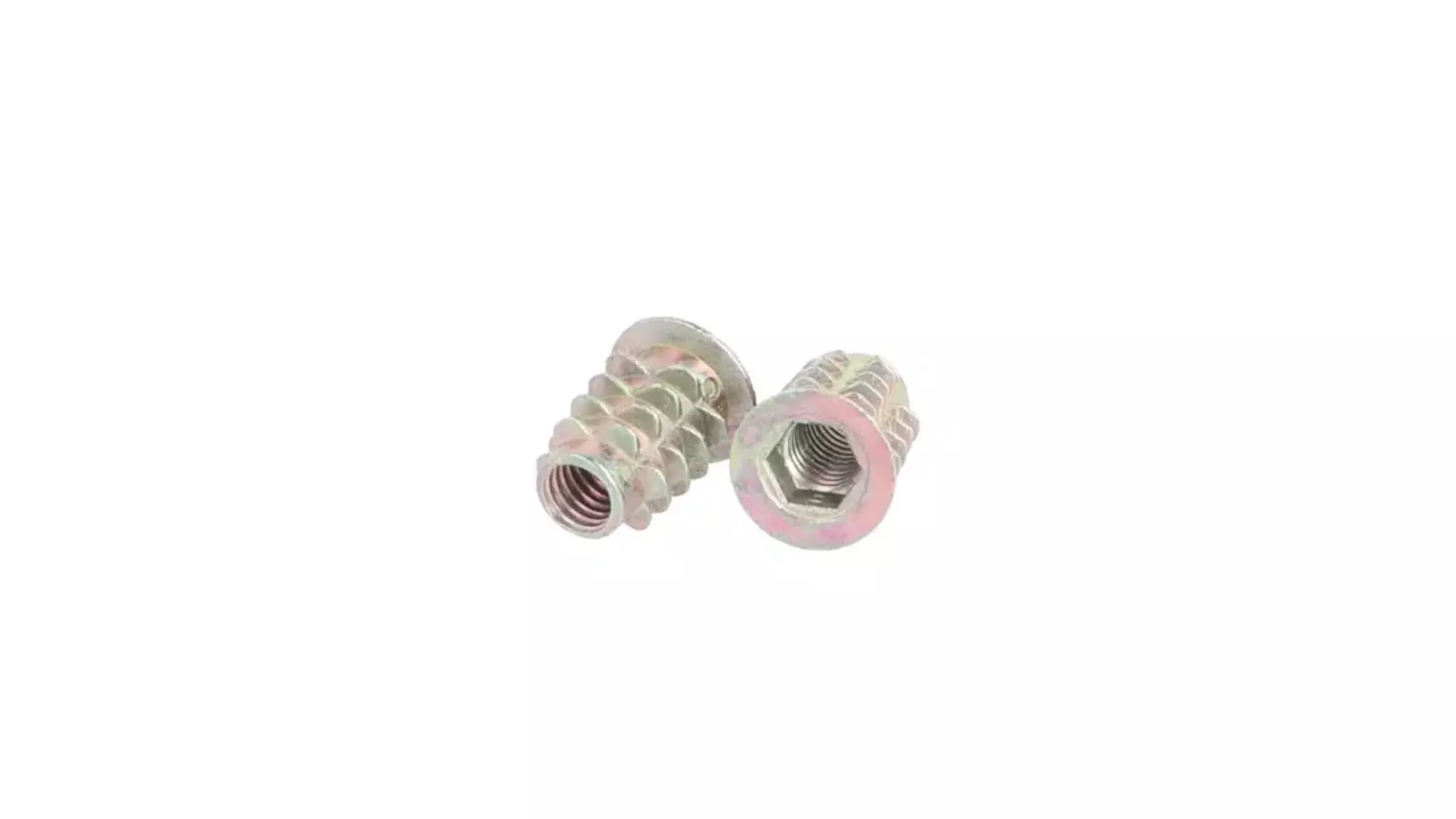 Rampabus conisch M6/12,5x16mm met rand, geel verzinkt, SW6